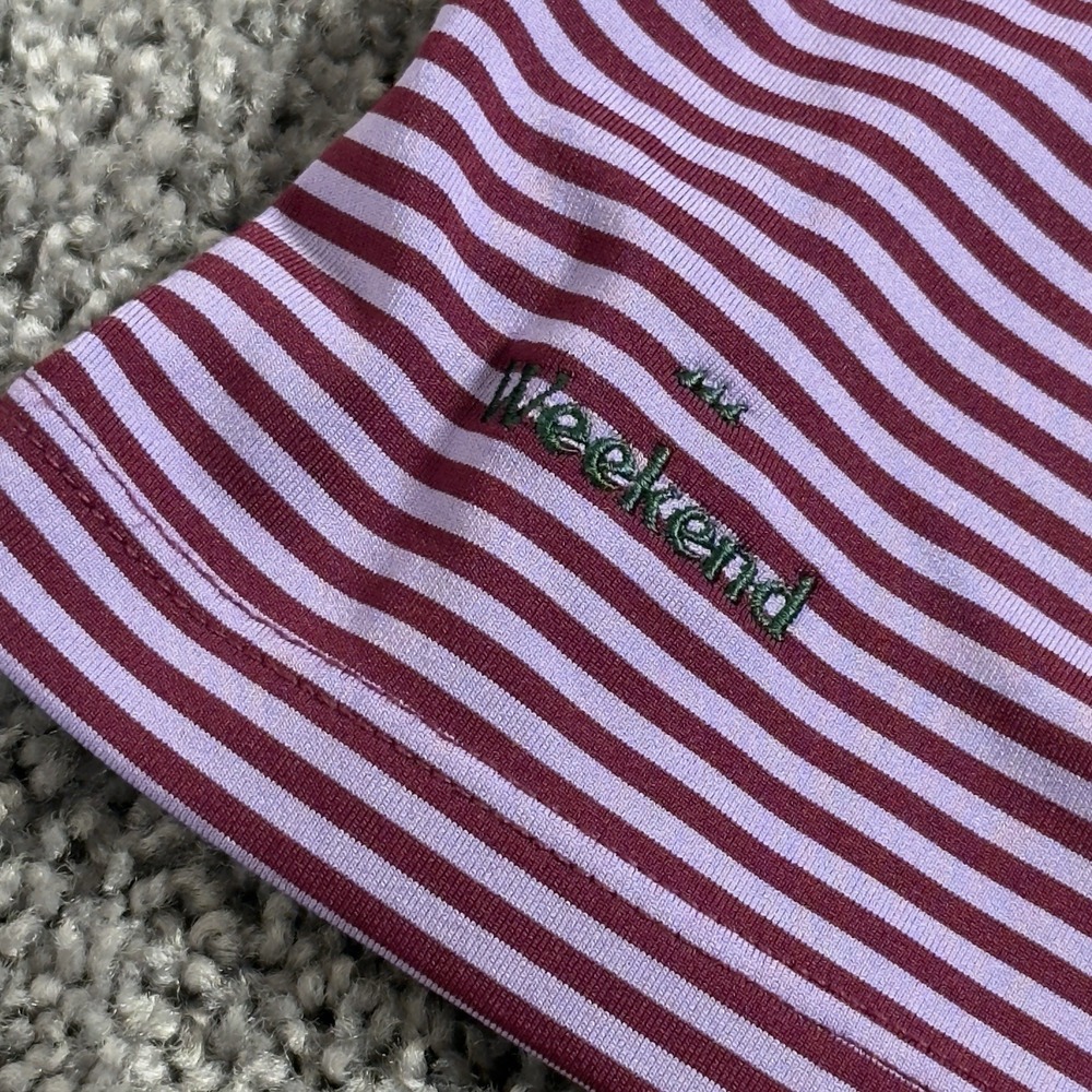 GREYSON GOLF Performance Golf Polo Shirt Men's Size XXL Purple Stripes Logo - Picture 5 of 8